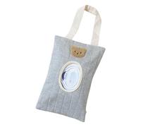 Récipient à lingettes réutilisable et étanche à l'eau et à la poussière, motif ours pour sacs à langer et voyage