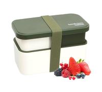 Récipient à lunch - 7,72 x 4,25 x 4,8 pouces, ensemble de bols empilables, solution de stockage des aliments portable, organisateur de repas à deux niveaux facile à transporter | amovible