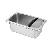 Récipient À Marc De Café Grande Capacité 1 L, Poubelle For Machines À Expresso, En Acier Inoxydable, For Usage Domestique Et Commercial.(32.5x17.8x10cm)