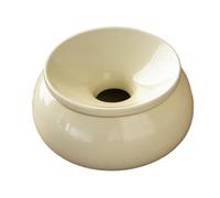 Récipient à Marc thé en céramique, Bassin à thé Vintage, cendrier Protection Contre Les Cendres Volantes, séparation Humide et sèche, for Placer Le Marc, Accessoires cérémonie du à Domicile(Beige)