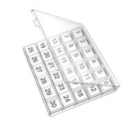 Récipient à médicaments portable 7 jours 30 poches construit en robuste pour un suivi constant des médicaments, planificateur quotidien de médicaments adapté aux enfants