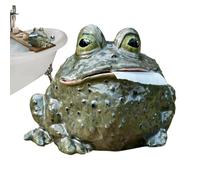 Récipient à mouchoirs en forme de grenouille - Organisateur de papier amusant, couverture au design animal, accessoire de toilettes créatif, boîte de rangement pour amphibiens de dessin animé, présent