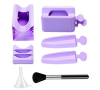 Récipient à ongles - Plateau de poudre de trempage | Kit de poudre à ongles portable | Plateau portable double couche | Support de conteneur d'économie de paillettes, outils à main pour femmes