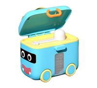 Récipient à poudre de formule - Distributeur de lait en poudre | Distributeur de formule en poudre avec cuillère et poignée | Distributeur de stockage de lait en poudre en forme de voiture | Boîte de