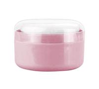 Récipient à poudre pour le corps - 80 g léger et rond, applicateur en velours, construction scellée à l'humidité, dessus shaker rechargeable, extérieur doux au toucher | Sac à langer pour la plage et
