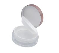 Récipient à poudre vide réutilisable avec éponge et filet élastique pour voyage, conteneur vide avec houppette