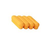Récipient à quatre grilles à dégagement facile de capacité avec couvercle Bac à glaçons en silicone Moules à glace à longues bandes pour whiskies Plateau de bloc de congélation en élastomère