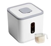 Récipient À Riz 5 Kg De Qualité Alimentaire Résistant À L'humidité Double Joint en Silicone Seau À Riz avec Tasse À Mesurer Forte Charge Résistant À La Chaleur Stockage De Riz Distributeur De Riz