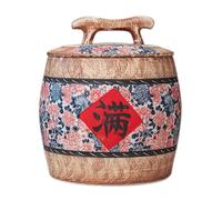Récipient À Riz En Céramique, Boite Hermetique Alimentaire, Bocaux Rangement Cuisine Avec Couvercle, Boîtes Cereales Pour Soja, Maïs, Farine, Flocons D'avoine, Sucre(25KG)
