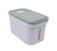 Récipient à riz hermétique avec couvercle - 10 kg - Conteneur de stockage alimentaire - Conteneur de stockage pour le riz avec boîte anti-insectes amovible - Pour céréales, haricots, farine, noix