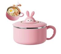 Récipient à salade, 1200 ml, récipient à nouilles instantanées en acier inoxydable de grande capacité avec couvercle - pour riz, soupe, fruits, sandwichs, légumes, dortoir, maison, déplacements sur le