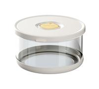 Récipient à salade - Récipient à déjeuner en verre, 15 x 15 x 8,5 cm, 1000 ml, bol de rangement micro-ondes, couvercle anti-déversement avec joint en silicone | Conservation des aliments pour le