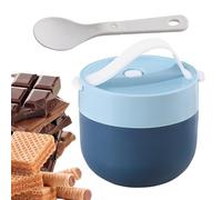 Récipient à soupe isotherme - 11 x 10 cm - Bol isotherme pour aliments étanche - Conservation de la chaleur avec cuillère de cuisine, stockage des aliments pour la maison, les voyages, le camping, le