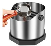 Récipient à taper pour porte-filtre, 750 ml, en acier inoxydable, marc de café, accessoires expresso, boîte à café avec marc de café antidérapant pour la maison, la cuisine, le café, le bar