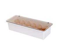 Récipient à œufs, 12 compartiments, 16 cm, boîte de rangement de comptoir, design durable et transparent, idéal pour réfrigérateur, cuisine, garde-manger, appartement, tiroir, armoire, congélateur