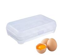 Récipient à œufs pour réfrigérateur - Boîte de transport d'œufs empilable avec couvercle pour cuisine, voyage, camping