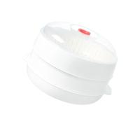 Récipient à vapeur efficace pour micro-ondes avec structure en couches, trous de dispersion, couvercles transparents pour un chauffage uniforme et sûr, gadget de cuisine multifonction