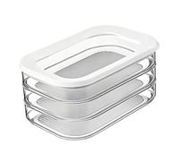 Récipient à viande pour réfrigérateur, boîte de rangement alimentaire empilable multicouche avec couvercle, plateaux de rangement transparents adaptés pour la préparation du fromage et des repas
