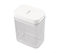 Récipient alimentaire avec corps en plastique et couvercle à double joint pour un stockage à long terme des aliments secs et un inventaire visuel facile (800 ml)