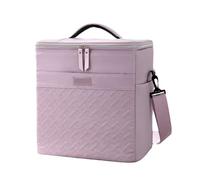 Récipient alimentaire chaud avec une grande capacité de 21 l pour les excursions en famille, les réunions et les trajets Fabriqué en polyester imperméable Sac à repas portable pour les trajets, lilas