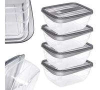 Récipient alimentaire Curver Vedo, 4 x 0,75 L, gris