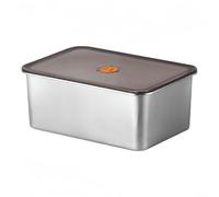 Récipient alimentaire en acier inoxydable 7200 ml avec couvercle hermétique | Corps en acier inoxydable, construction robuste, résiste à la rouille, taille 30 x 21 x 14 cm, idéal pour le stockage de la