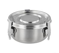 Récipient alimentaire étanche en acier inoxydable avec design multicouche pour les déjeuners, les pique-niques et les besoins de conservation des aliments (10 cm)