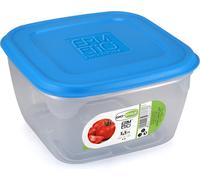 Récipient alimentaire hermétique de GIO'STYLE - 1,5 l - Fabriqué en Italie - Carré - Convient pour réfrigérateur, congélateur, micro-ondes - Airtight Line