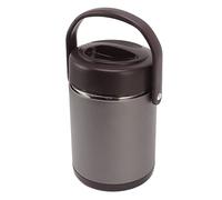Récipient Alimentaire Isolé, Boîte à Déjeuner Thermique De 2 L, Récipient Alimentaire Isolé Gris Foncé, Multicouche en Acier Inoxydable, Grande Capacité, Pot Alimentaire sous Vide