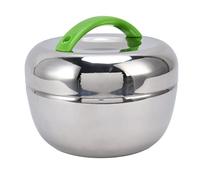 Récipient alimentaire isotherme de 1,0 L en acier inoxydable - Portable - Isotherme - Conteneur à déjeuner avec couvercles étanches pour étudiants, employés de bureau
