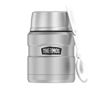 Récipient alimentaire isotherme Stainless King, 0,47l, Acier inoxydable, Mattiert, 9,7x9,7x14,2 cm