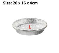 Récipient Alimentaire Jetable En Aluminium,Plateau En Aluminium De Forme Carrée,Accessoires Pour Barbecue,Couvercle,Boîte À Déjeuner,Fournitures De Cuisine,10 Pièces.10Pcs-D
