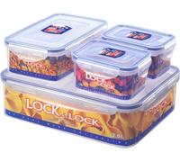 Récipient alimentaire LOCK, lot de 4, 3,9 l/1l/470ml