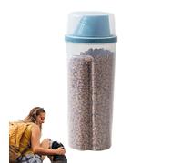 Récipient alimentaire pour chien, boîte de nourriture portable, poignée intégrée, bec verseur pratique, couvercle sous pression | pour les voyages, nourriture précise, croquettes sèches, f