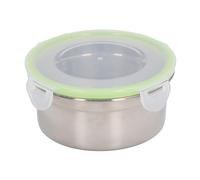 Récipient alimentaire rond en acier inoxydable 304, anti-fuite, récipient à déjeuner de stockage des aliments avec couvercle hermétique pour le Camping pique-nique voyage (L)