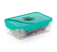 Récipient alimentaire sous vide - EXCELLENT HOUSEWARE - 1 2 l - 23x16x7 cm - Sans BPA - Couvercle turquoise
