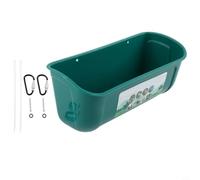 Récipient alimentaire suspendu essentiel pour volaille, favorise des pratiques d'alimentation plus saines pour le bétail (vert)