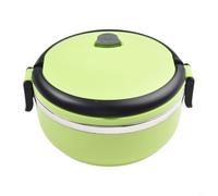 Récipient alimentaire thermique rond en acier inoxydable pour repas chauds et froids - 700 ml - Pour adultes et enfants - Vert