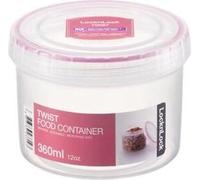 LocknLock Récipients Alimentaires Ronds de 360 ML avec couvercles, hermétiques et étanches, passent au Micro-Ondes et au Lave-Vaisselle avec couvercles à Visser (98 x 74 mm)