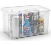 Récipient Avec Couvercle - Curver - 254724 - 47l - Plastique - Blanc Multicolore