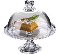 Récipient Beurre, Beurriers en verre avec couvercle en forme de dôme, récipient de service transparent avec couvercle(Transparent)