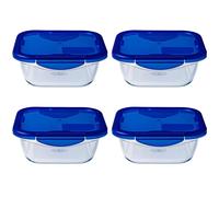 Boîte carrée avec couvercle - PYREX - 1451030 - 16 x 16 cm -800 ml - Cook & Go - Base en verre borosilicate