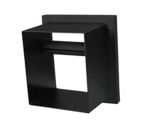 Récipient carré encastré pour marc de café en acier inoxydable - Sans fond - Pour cuisine, bar, café, boutiques - 15,2 x 13,8 x 9,5 cm