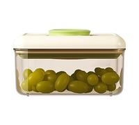 Récipient carré pour conservation des aliments - Technologie de fermeture sous vide - Pour café, collations - Avec couvercles