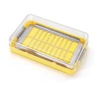 Récipient coupe-beurre en acier inoxydable avec couvercle et fourchette, beurrier couvert pour réfrigérateur, coupe-beurre et étui de rangement, support de comptoir de cuisine (petit)