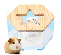 Récipient De Bain De Sable De Hamster - Boîte De Sable De Hamster Transparent Avec Couvercle | Chambre De Douche Spacieuse Biath Hamsster | Hamsteer Litter Box | Maison De Bain Hygiénique Pour Hamster