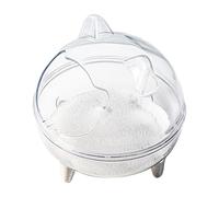 Récipient de Bain de Sable pour Hamster - Maison de Bain pour Petits Animaux, récipient de Bain pour Hamster, Ours doré, Anti-déversement, Haute capacité, de entièrement Transparent pour