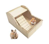 Récipient de bain de sable pour hamster | Récipient amovible en bois - Gerbilles pour le bain des petits animaux de compagnie, maison, salon, cage de salle de bain, chambre à coucher, gerbilles