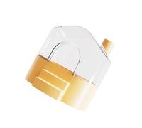 Récipient de bain de sable transparent pour hamster - Favorise le comportement de nettoyage naturel - Enrichissement de l'habitat des petits animaux - Maison de bain de sable