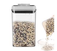 Récipient de céréales - Jar étanche 2,5 L pour le stockage frais, organisation d'économie d'espace avec couvercle scellé, organisateur de cuisine pour le riz, nourriture pour animaux de compagnie, fru